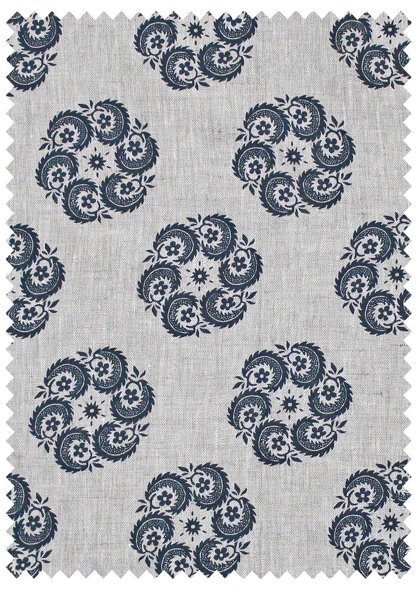 Bedoin Blue - Natural Linen Swatch