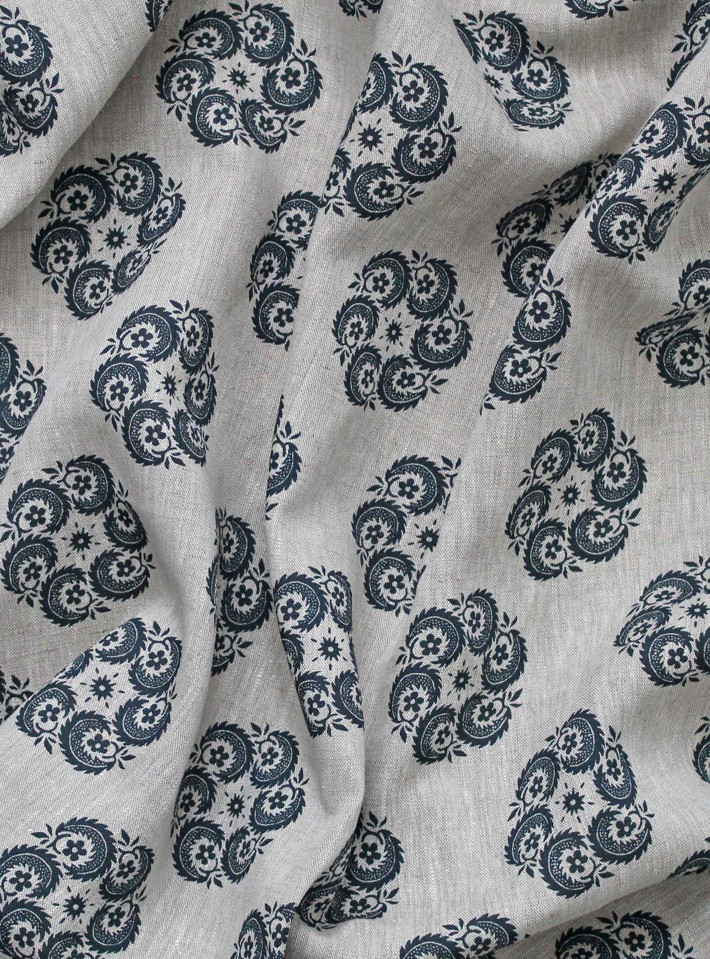 Bedoin Blue - Natural Linen