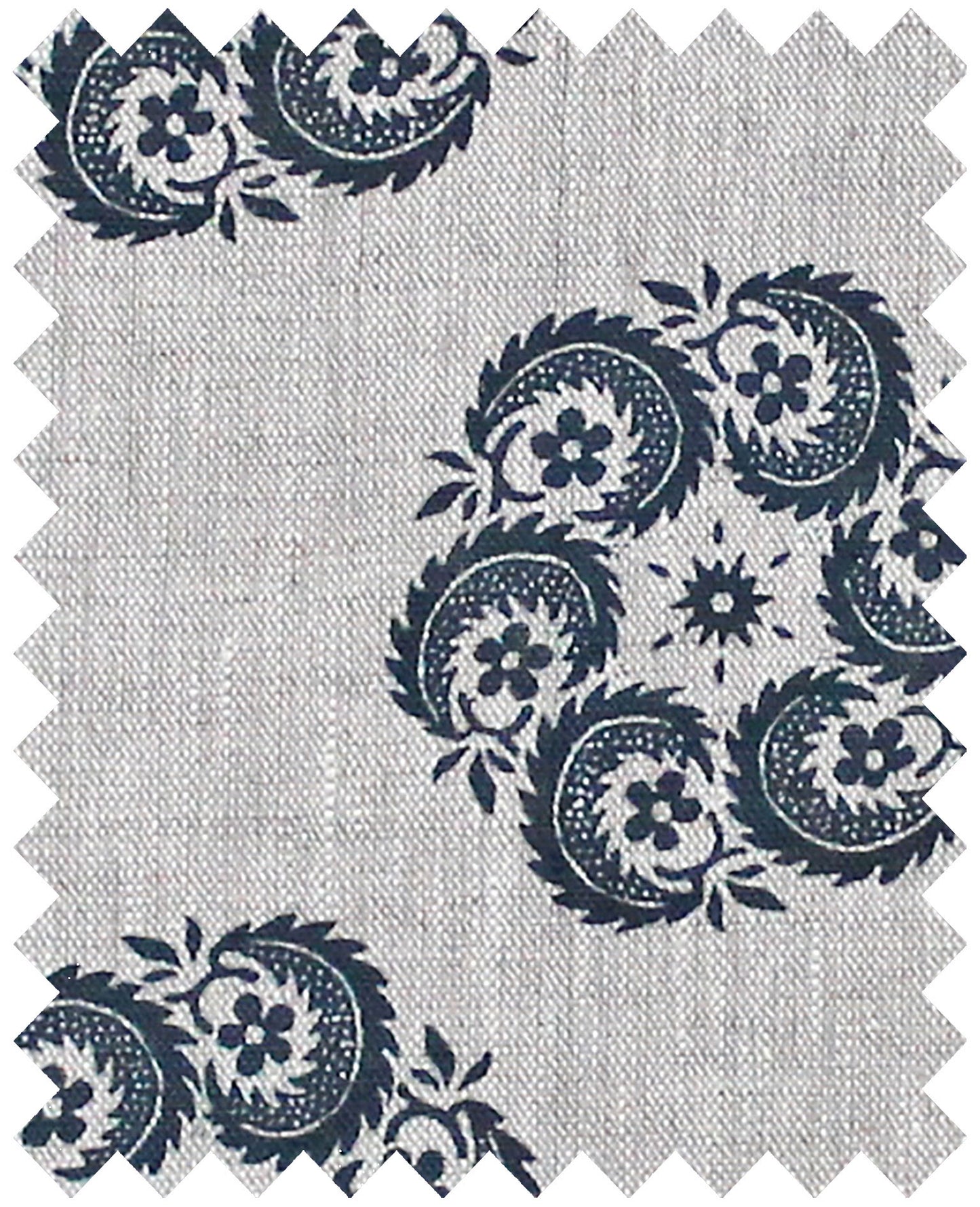 Bedoin Blue - Natural Linen Swatch