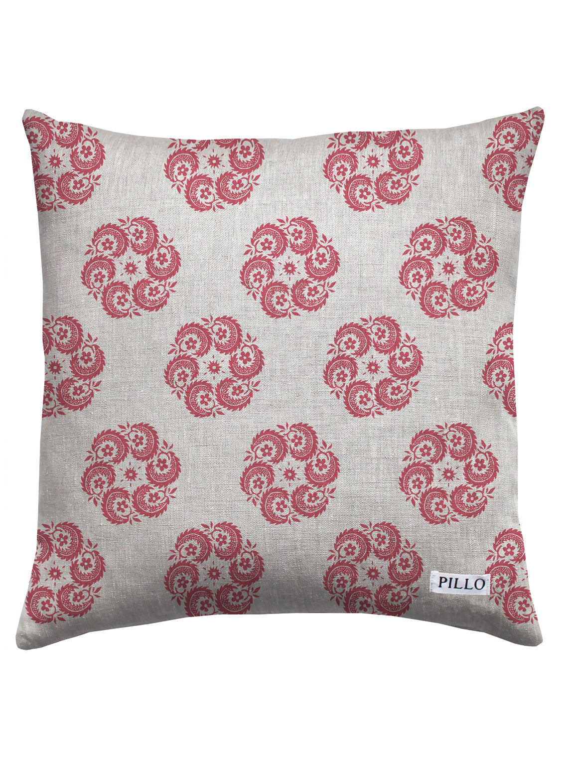 Bedoin Raspberry Square Cushion