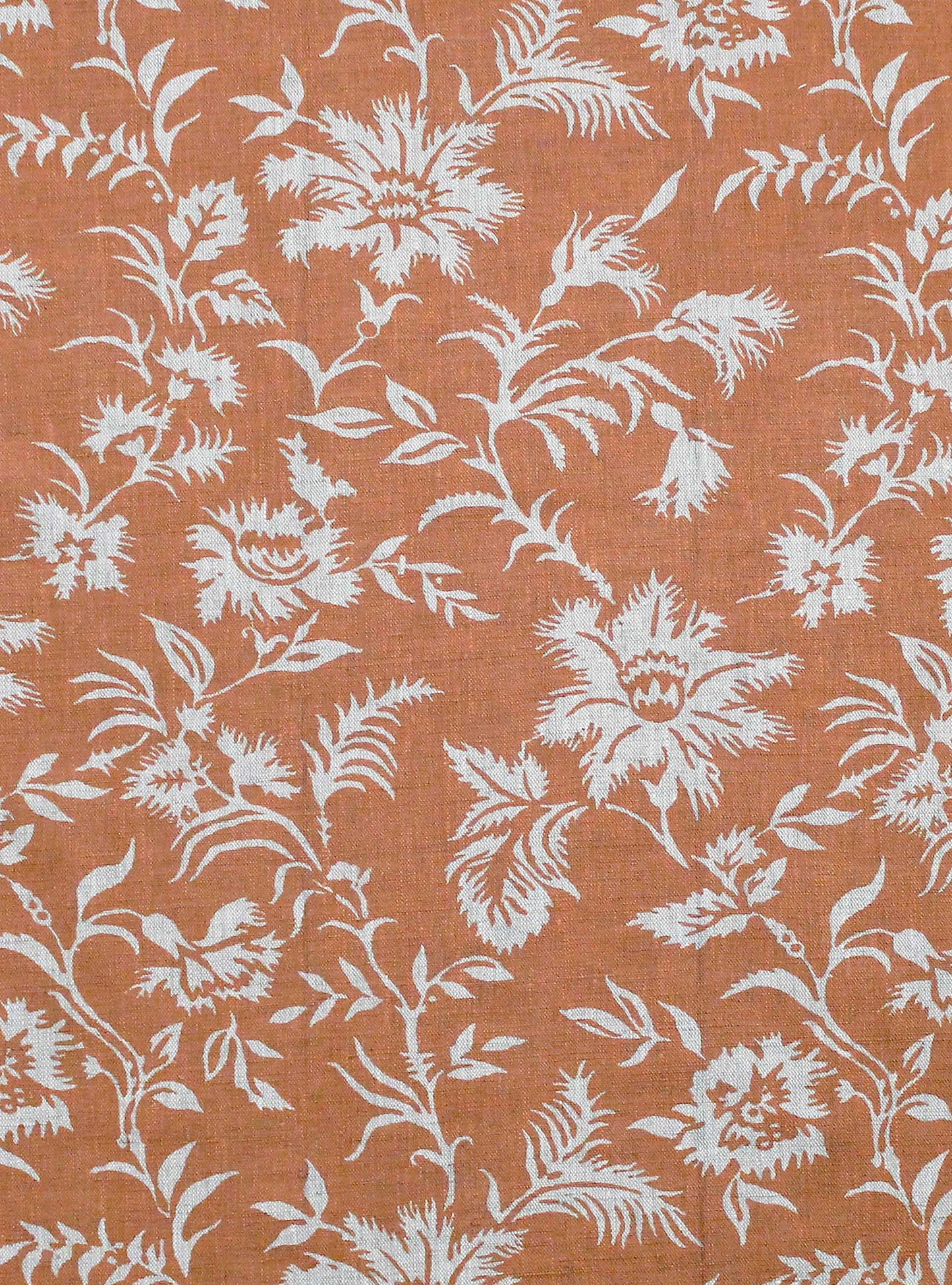 Clotilde Burnt Orange - Natural Linen